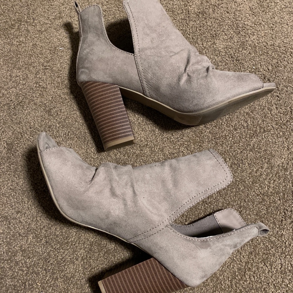 Suede booties